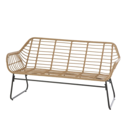 Salon de jardin LAMBADA Sésame avec table basse rectangulaire 4 places