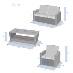 Salon de jardin POLYNÉSIA Naturae 4 places