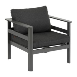 Salon d'angle de jardin PARADIZE Graphite 6 places