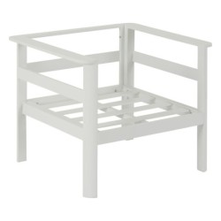 Salon d'angle de jardin PARADIZE Blanc 6 places