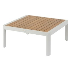 Salon d'angle de jardin PARADIZE Blanc 6 places