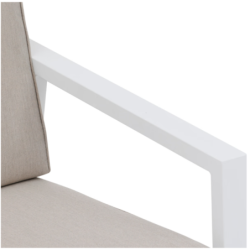 Salon de jardin PAVANE Blanc 5 places