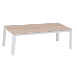 Salon de jardin PAVANE Blanc 5 places