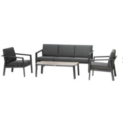 Salon de jardin PAVANE Graphite 5 places