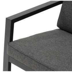 Salon de jardin PAVANE Graphite 5 places