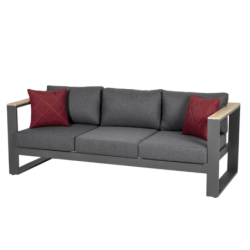 Salon de jardin EMPERIA Graphite Acacia 5 places