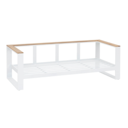 Salon de jardin EMPERIA Blanc Acacia 5 places