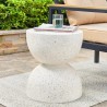 Ruiz MgO tabouret d'accent Terrazzo blanc