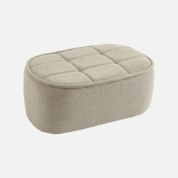 Boni Chauffeuse bouclette texturée 1 place repose pieds Beige