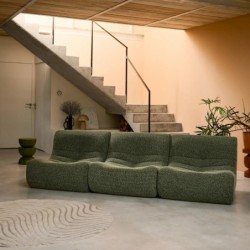 Sokol Chauffeuse tissu effet alpaca 3 places Kaki