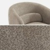Elias Fauteuil pivotant 360 tissu Beige