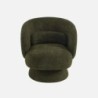 Elias Fauteuil pivotant 360 tissu Kaki