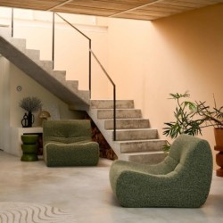 Sokol Chauffeuse tissu effet alpaca 2 places Kaki