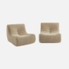 Sokol Chauffeuse tissu effet alpaca 2 places Beige