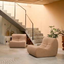 Sokol Chauffeuse tissu effet alpaca 2 places Beige