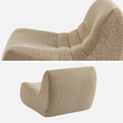 Sokol Chauffeuse tissu effet alpaca 2 places Beige