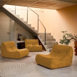 Sokol Chauffeuse velours côtelé 3 places Moutarde