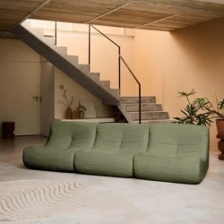 Sokol Chauffeuse velours côtelé 3 places Kaki