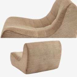 Sokol Chauffeuse velours côtelé 3 places Taupe