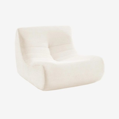 Sokol Chauffeuse velours côtelé 1 place Crème