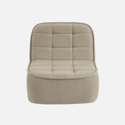 Boni Chauffeuse bouclette texturée 1 place Beige
