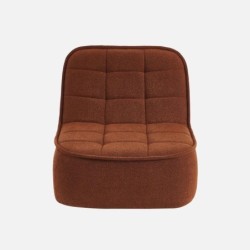 Boni Chauffeuse bouclette texturée 1 place Terracotta