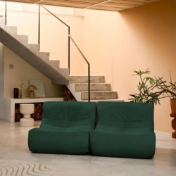 Sokol Chauffeuse velours déperlant 2 places Vert