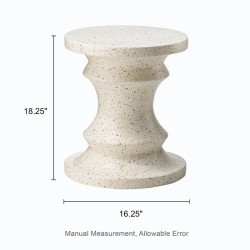 Alisiana MgO tabouret d'accent blanc