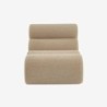 Nova Chauffeuse tissu effet alpaca 1 place Beige