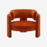 Mellow Fauteuil tripode en velours Orange