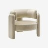 Mellow Fauteuil tripode en velours Beige