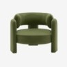 Mellow Fauteuil tripode en velours Vert