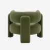 Mellow Fauteuil tripode en velours Vert