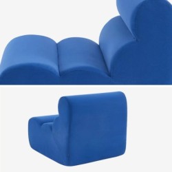 Nova Chauffeuse tissu 1 place bleu