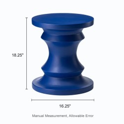 Alisiana MgO tabouret d'accent bleu