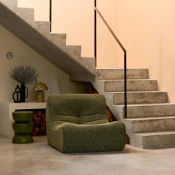 Sokol Chauffeuse tissu effet alpaca 1 place Kaki