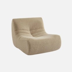 Sokol Chauffeuse tissu effet alpaca 1 place Beige