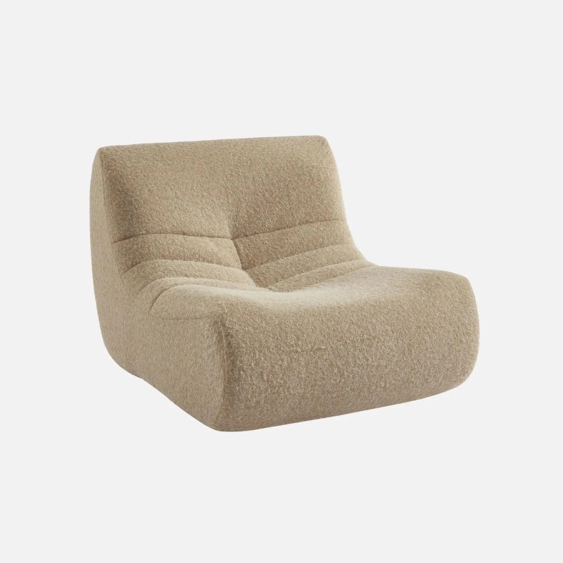 Sokol Chauffeuse tissu effet alpaca 1 place Beige