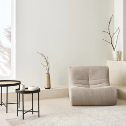 Sokol Chauffeuse bouclette texturée 1 place Beige