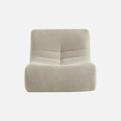 Sokol Chauffeuse bouclette texturée 1 place Beige