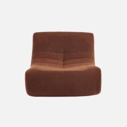 Sokol Chauffeuse bouclette texturée 1 place Terracotta