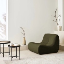 Sokol Chauffeuse bouclette texturée 1 place Kaki foncé