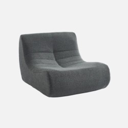 Sokol Chauffeuse bouclette texturée 1 place Anthracite