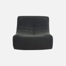 Sokol Chauffeuse bouclette texturée 1 place Noir