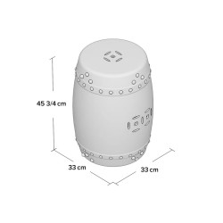 Tabouret décoratif Gagnon en céramique