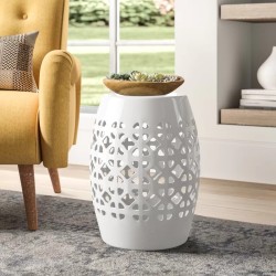 Tabouret décoratif en céramique Eufaula