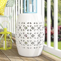 Tabouret décoratif en céramique Eufaula