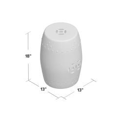 Tabouret décoratif en céramique bilmont