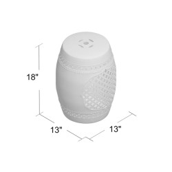 Tabouret décoratif hallene en céramique