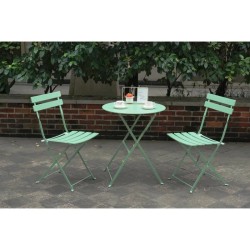 Shelah 2 personnes round Outdoor dining set Vert